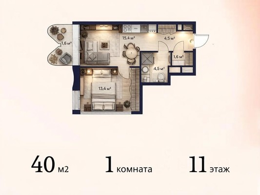 Продам однокомнатную (1-комн.) квартиру, Сельскохозяйственная ул, 24Ак1, Москва г