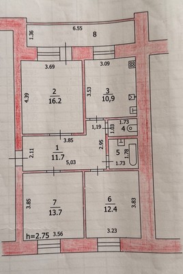 Продам трехкомнатную (3-комн.) квартиру, Мичурина ул, 11, Высокая Гора с