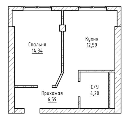 Продам однокомнатную (1-комн.) квартиру, Хужокова ул, 100, Нальчик г