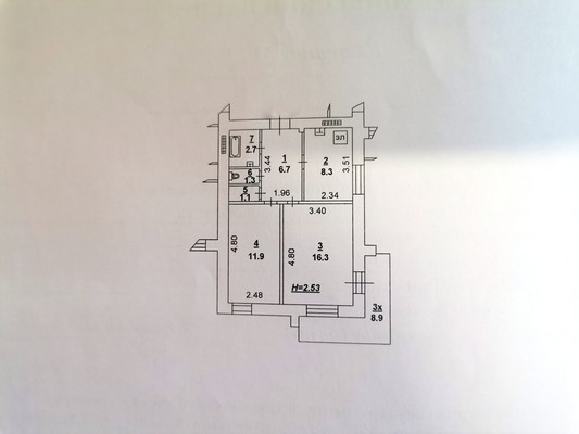 Продам двухкомнатную (2-комн.) квартиру, Волкова ул, 11, Ростов-на-Дону г